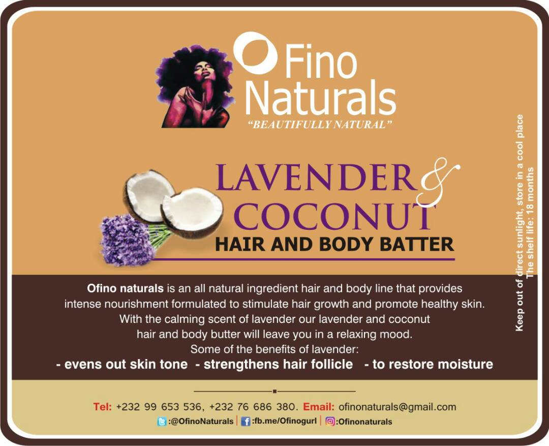 lavender coconut hair body batter
